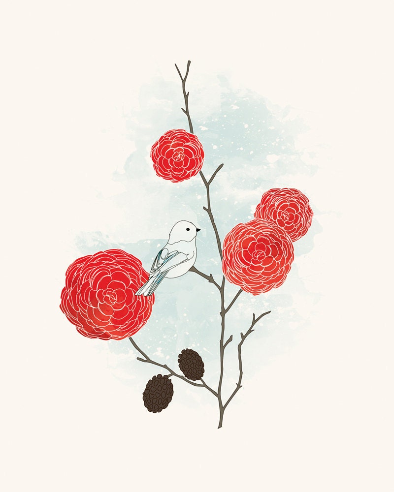 Little Snow Bird - 8x10 Print