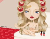 Plasterdoll The Vainpot 8 x 10 inches Art Print