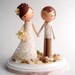 custom beach wedding cake topper