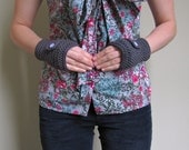 buttoned gloves // slate and lavender