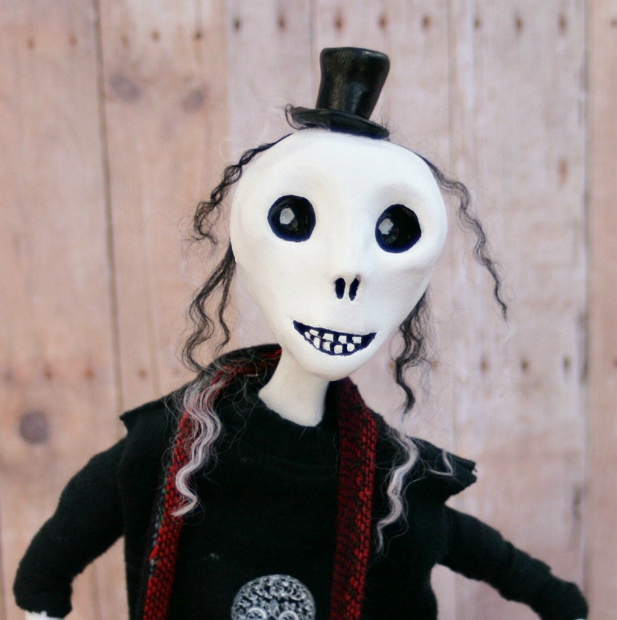 Rocker Muerto Art Doll Day of the Dead Rock Star SALE