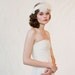 Wedding headband, bridal hair piece, feather, pearl - Flapper inspired bridal headband - Style 148 - Made to Order