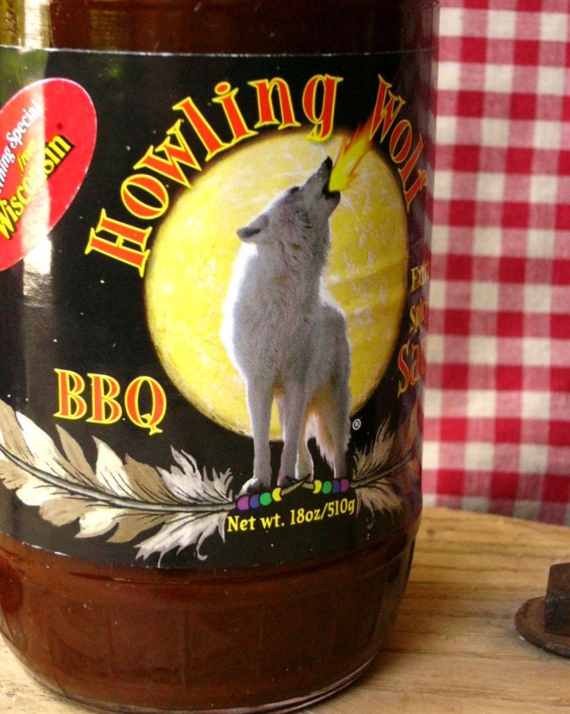 Extra Spicy BBQ - Howling Wolf Sauces - 18 oz bottle ... No High Fructose Corn Syrup