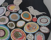 SALE -- A Simple Song - Original collage on wood