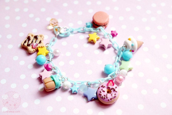 Rainbow Candy Bracelet - sweets miniature jewelry (pre order)