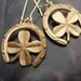 Good Luck, Horseshoe Clover Earrings