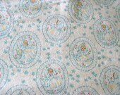 Destash-Cute Christening Baby Patterned Cotton Flannel Fabric-3 Plus Yards