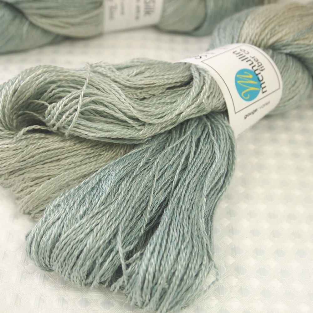 TIFFANY BLUE SeaSilk Laceweight SeaCell/Silk Yarn