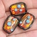 Paint the Town Red - Handmade Lampwork Glass Bead Set (3) OOAK SRA