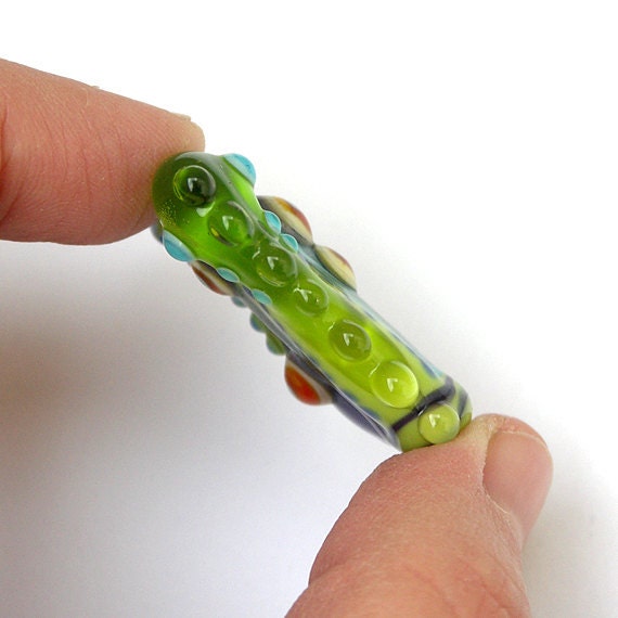 Melody - Colorful, Handmade Lampwork Focal Bead by Sarah Hornik