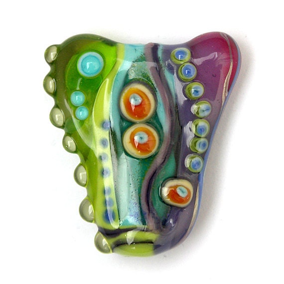 Melody - Colorful, Handmade Lampwork Focal Bead by Sarah Hornik