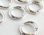 6mm Sterling Silver Jump Rings 19 Gauge Open Rings F29 -20 pcs