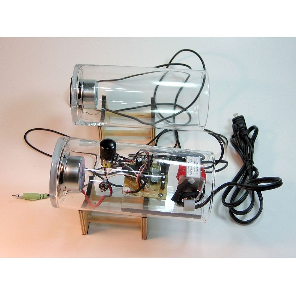Glass Speakers for your Computer, iPhone or MP3 player