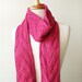 Luxurious Knit Scarf - Honeysuckle Color - Baby Alpaca and Silk - Fall Fashion