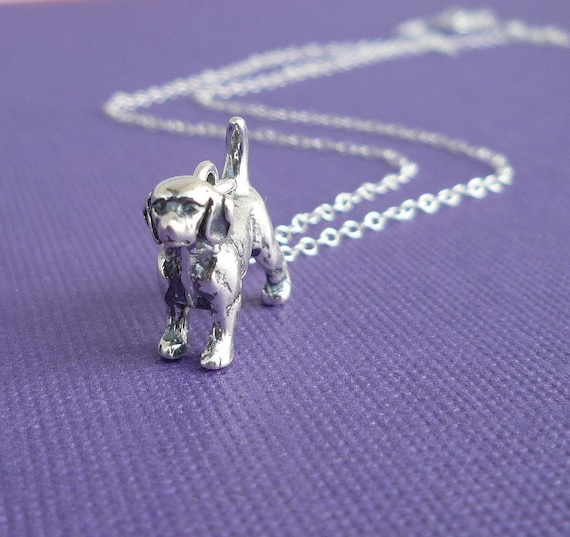 sterling beagle necklace charitable donation