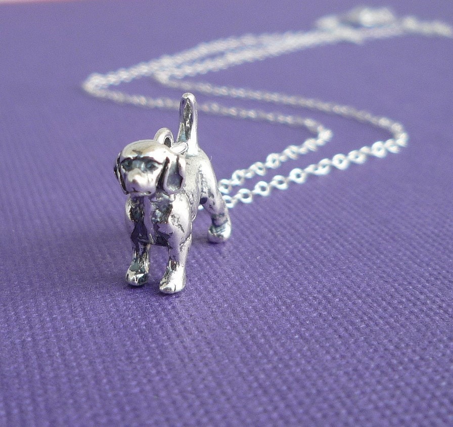 sterling beagle necklace charitable donation