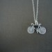 sterling bike necklace