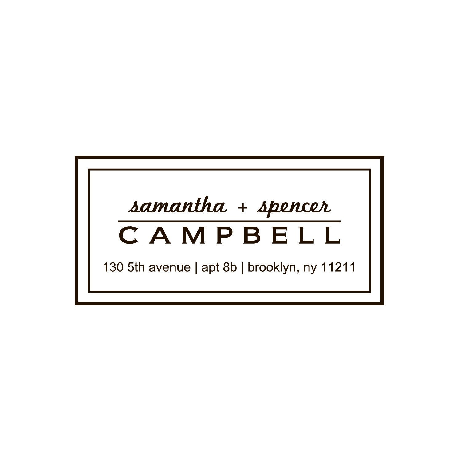 Custom Address Stamp, personalized return address stamp - 130