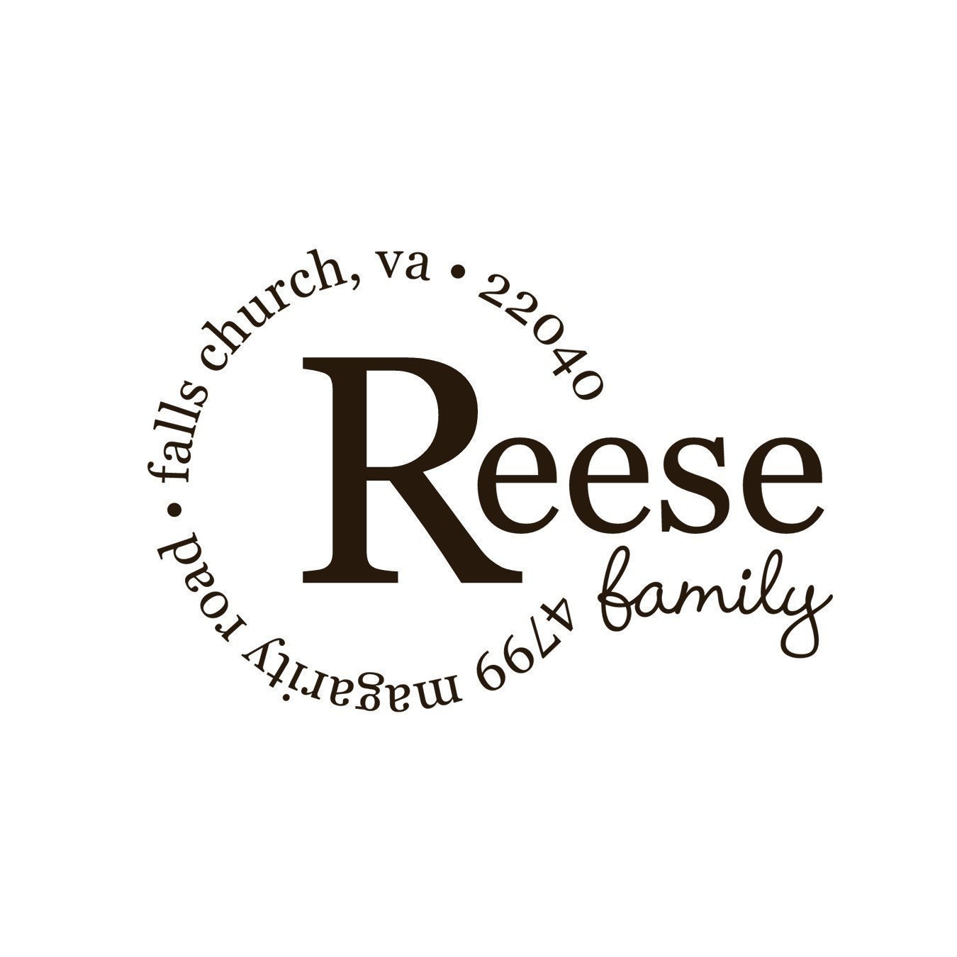 BEST SELLER - Custom Address Stamp, Personalized Return Address Stamp, Red Rubber Stamp- 4799