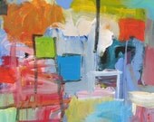 Red Fights White  ORIGINAL PAINTING