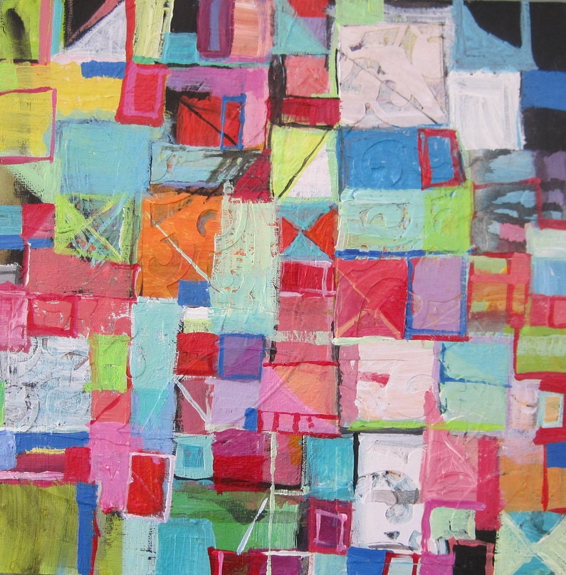 Meeting............Original painting by Michelle Daisley Moffitt