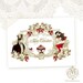 Jane Austen Christmas Card, Regency Christmas, Pemberley, Red Berries, Robin, Elizabeth and Darcy