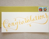 Big Congrats Letterpress Card