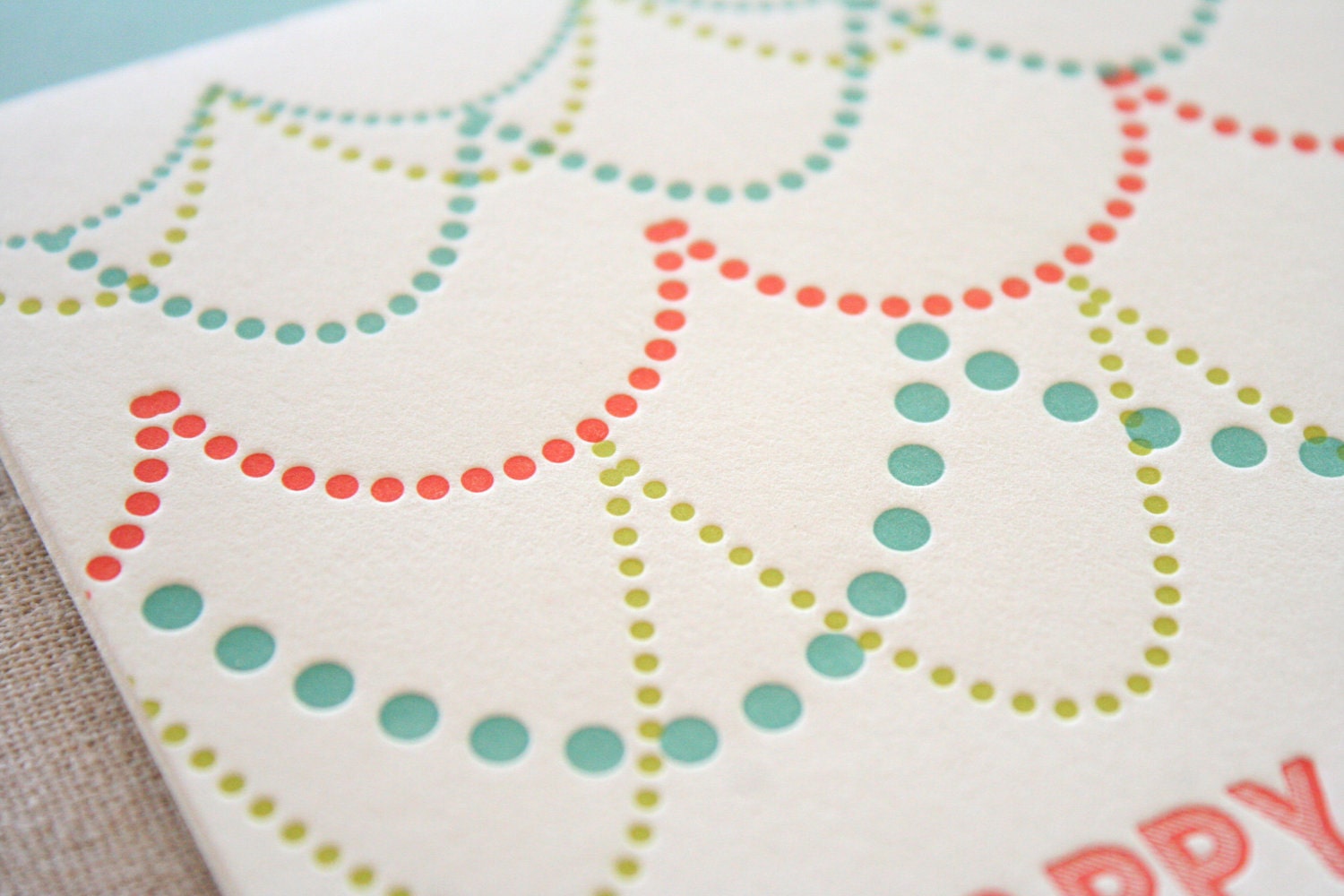 Birthday Garland Letterpress card