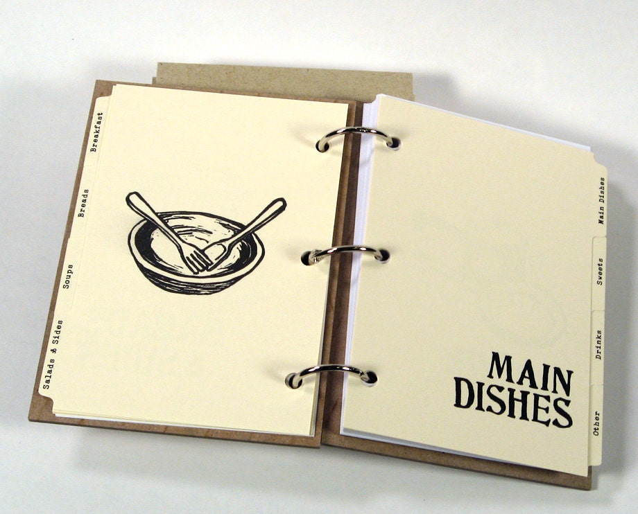 Blank Recipe Book (4 in x 6 in) - Size No.1