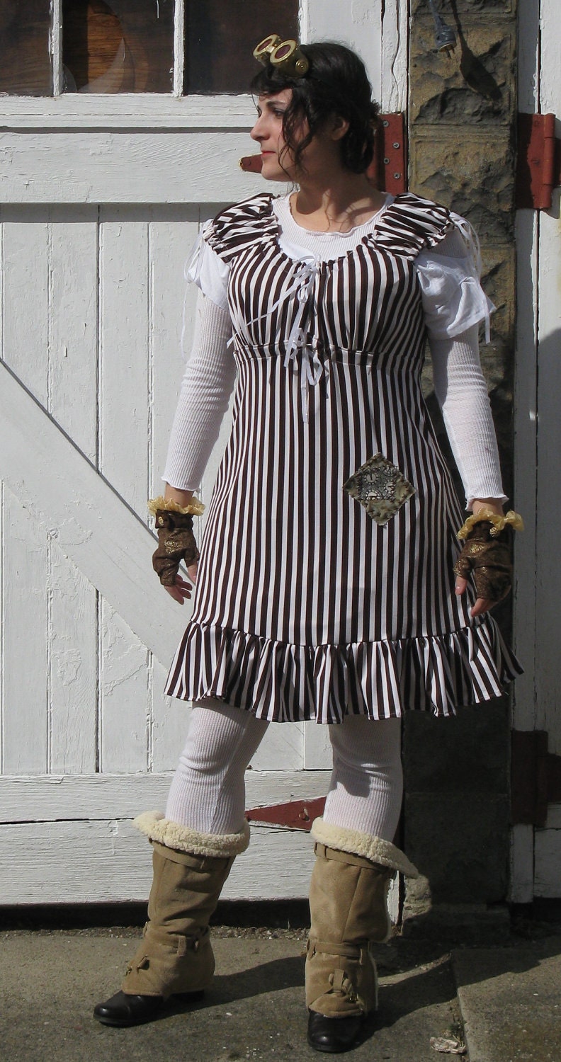 Striped Gypsy/Peasant Dress