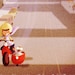 San Francisco Art, Scooter Art, California, Wall Decor - "Sidecar" - Art Print 13x19