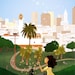 San Francisco Art, Dolores Park Art, California, Wall Decor, Cityscape - "Simple Pleasures" - Art Print 13x19