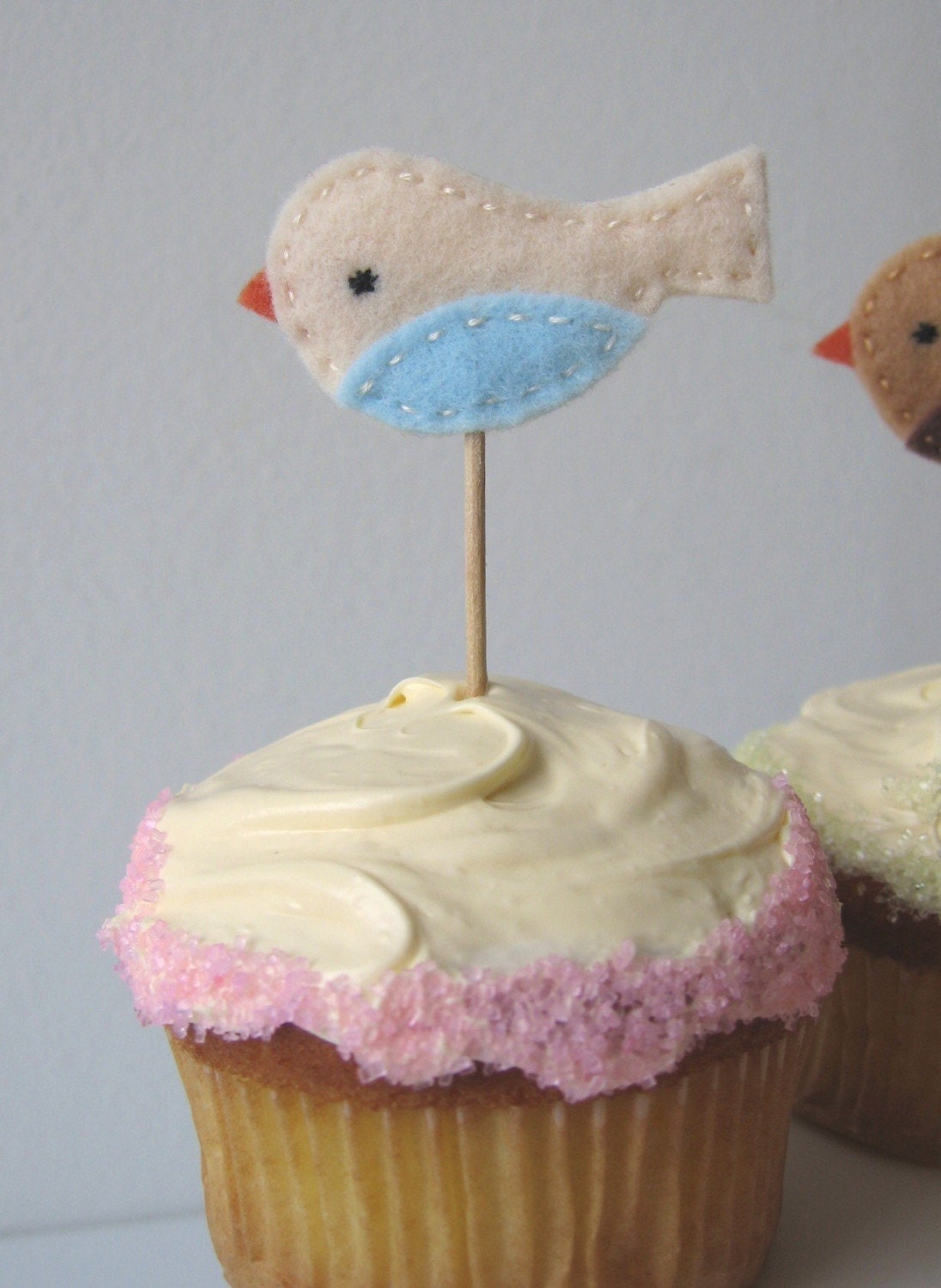Little Birdie Cupcake Toppers