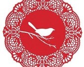 COLOR doily bird unframed print