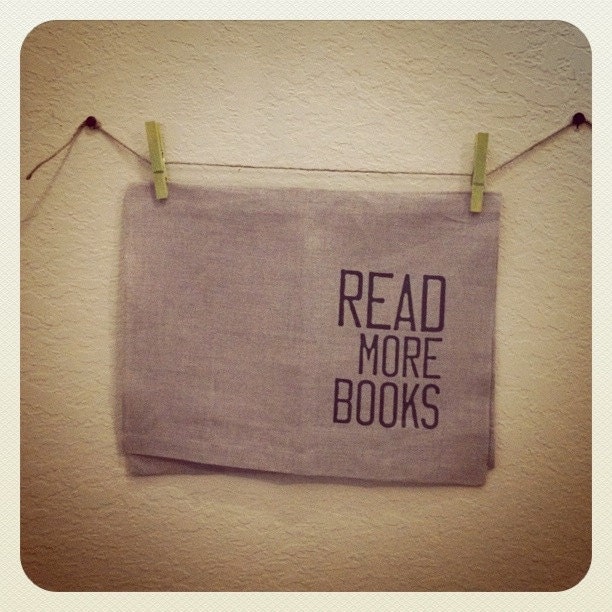 Read More Books Flax Linen Tea Towel