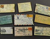 Old Paper Ephemera Wood Cuts - Collection of 9 Different Images
