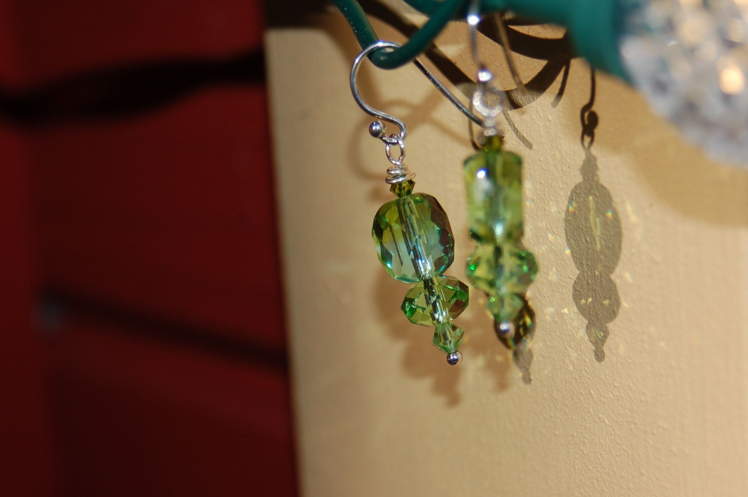 One of a kind, swarovski - discontinued cushion cut swarovski Green Eyed Lady...
