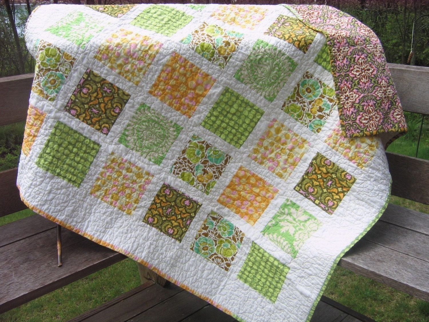 PDF QUILT PATTERN....Simple, Quick and Easy, French Window Panes