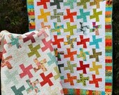 PDF quilt PATTERN five sizes from baby to king.... Layer Cake or Fat Quarters, Color in Motion