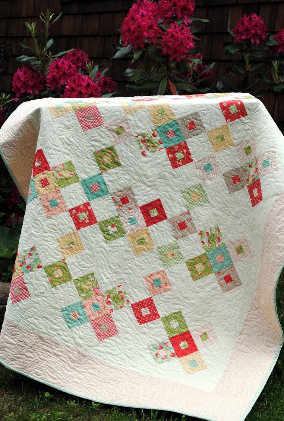 QUILT PATTERN Baby, Lap, or Twin size.... Layer Cake or Fat Quarters, Better Together