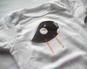 Brown and White Dot Bird Bodysuit