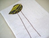 Tall Grey Bird Kitchen Towel