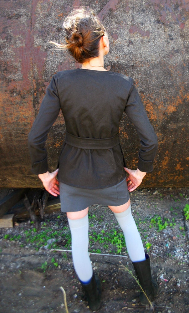 BASALT-Weathered Charcoal Canvas Jacket
