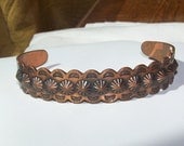 Bracelet, Cuff, Copper,  Star Designs, Southwestern