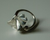 Metal Jewelry - Silver Gingko Ring