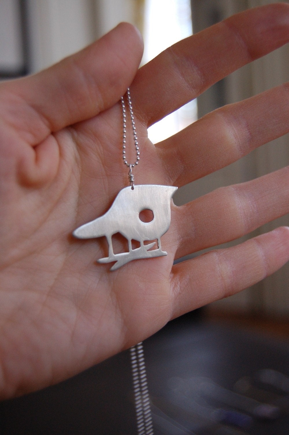 Metal Jewelry - Mod Silver Eames La Chaise Necklace