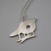 Metal Jewelry - Mod Silver Eames La Chaise Necklace