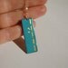 Enamel Jewelry - Gold Bamboo and Turquoise Necklace