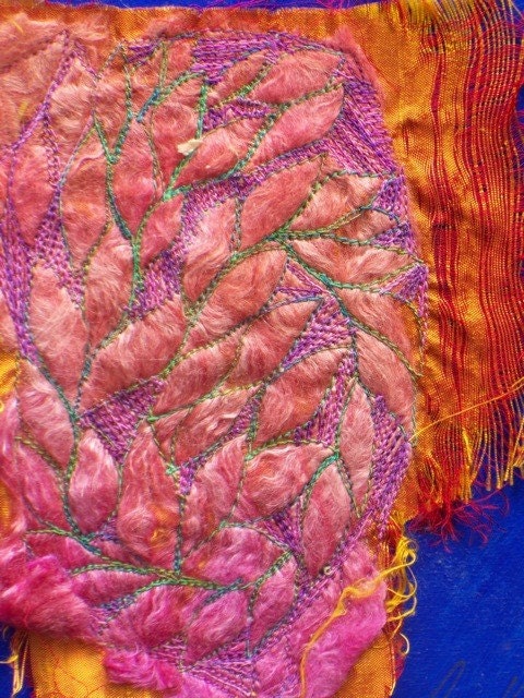 Sea Kelp and Coral by Gloria Kirk-Hanna for X-Stream FIbers