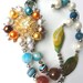 The " Rainbow Sunflower" Agate Necklace